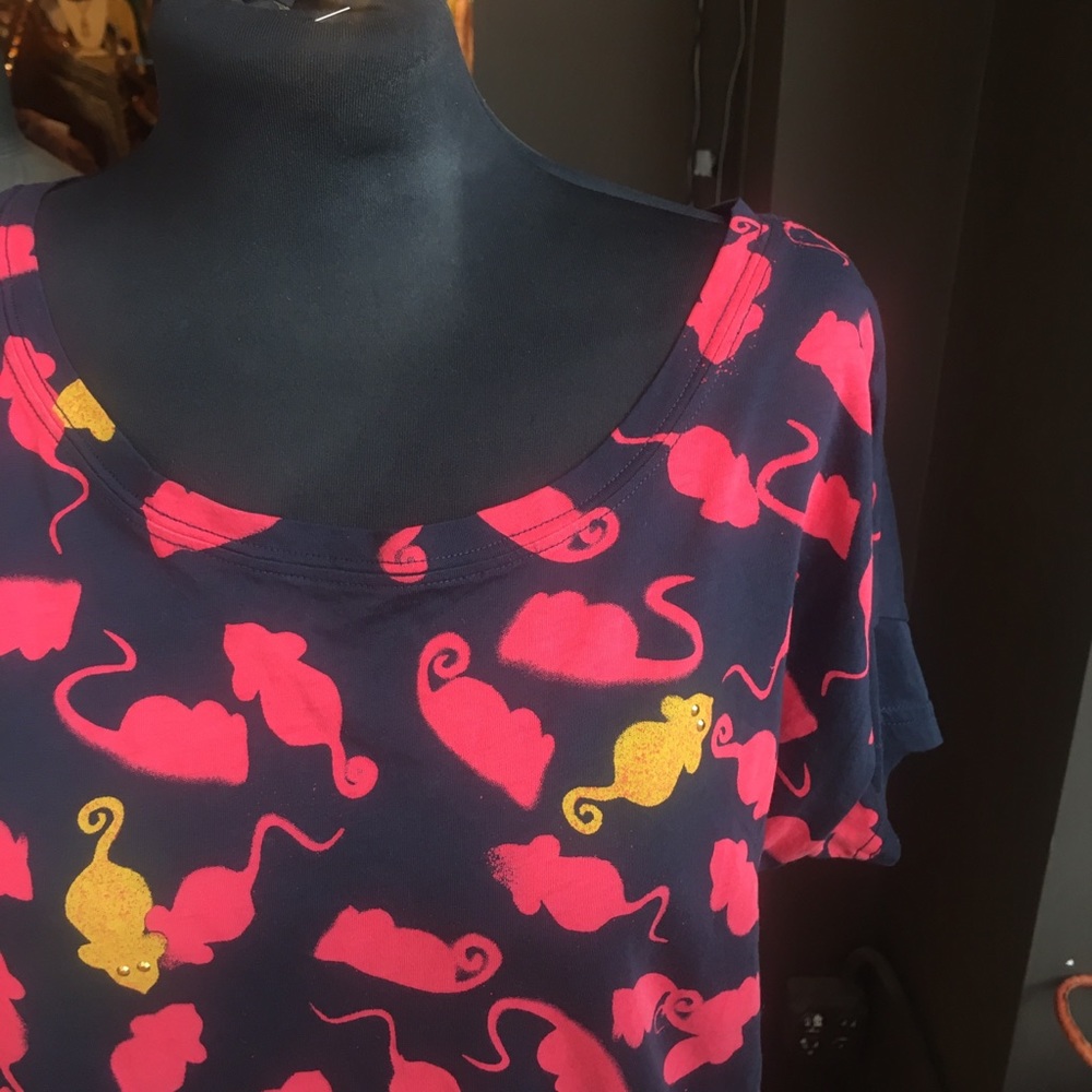 Marc by Marc Jacobs shirt mice rats animal pattern